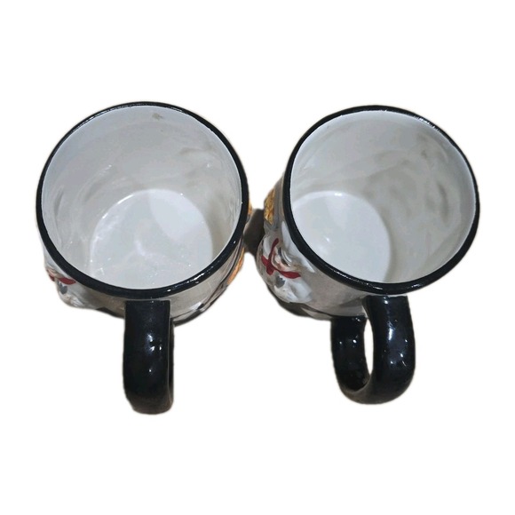 Set Of 2 3D Italian Chef Mug Set CMC Ceramic Pasta Kitchen Novelty Cup - Picture 4 of 7